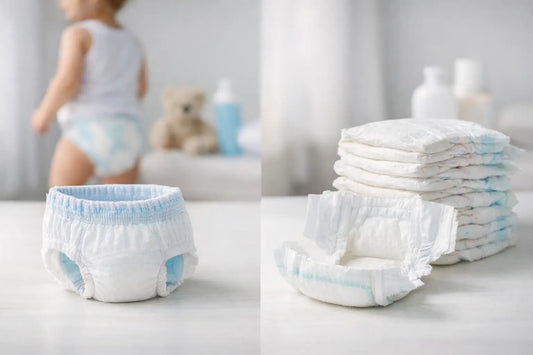 Pants absorbentes versus pañales tradicionales