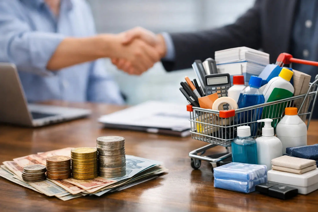 Ejemplo de ahorro comprando insumos juntos