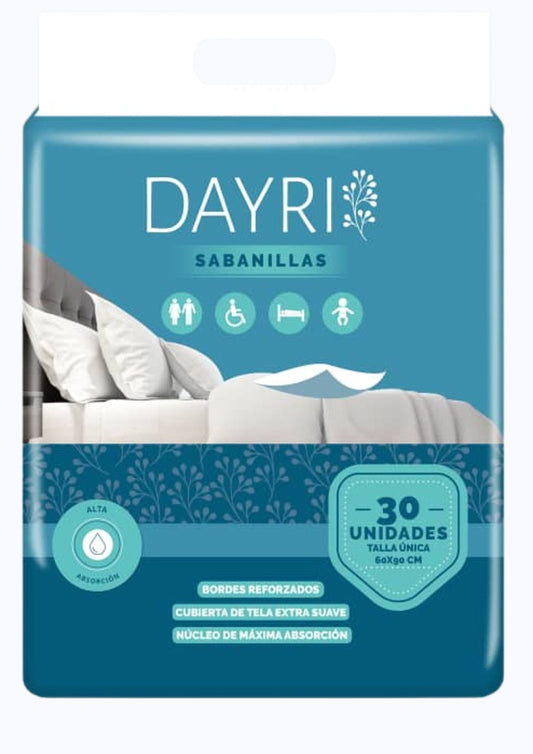 Dayri Sabanilla Absorbente 90x60 cm 30 unidades
